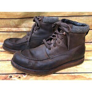 UGG Merrick Brown Leather Lace Up Boots 1009227 Mens 11.5 (s6c2)
